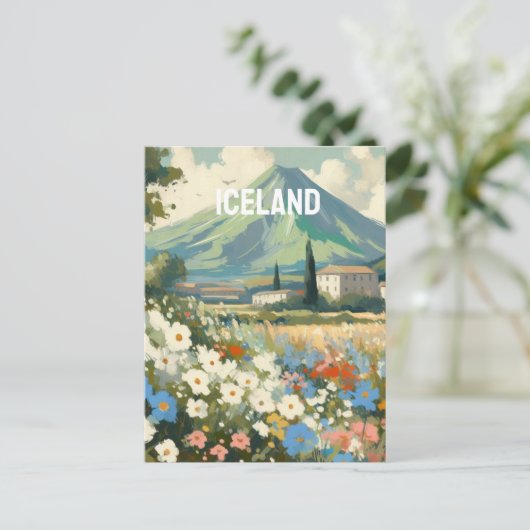 Eisland Postkarte (Stehend Vorderseite)