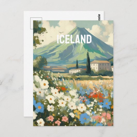 Eisland Postkarte (Vorne/Hinten)