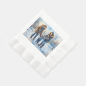 Eislauf-Abenteuer, Serviette (Ecke)