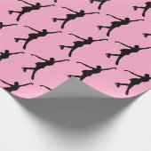 Eislauf Design-Geschenkpapier Geschenkpapier (Ecke)