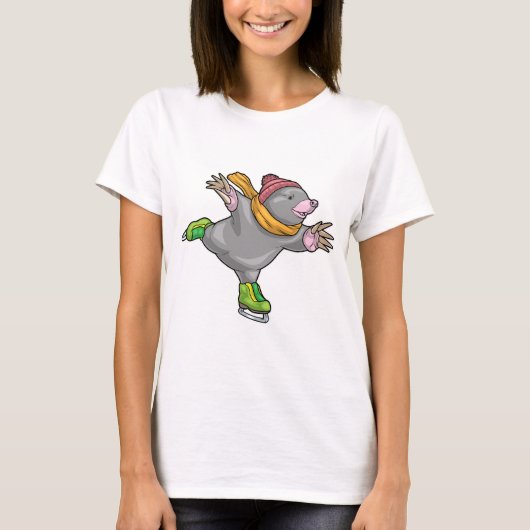 Eislauf Eisskate Wintersport T-Shirt (Vorderseite)