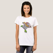 Eislauf Eisskate Wintersport T-Shirt (Vorne ganz)