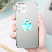 Eislauf Eiswürfel Aufkleber (Telefon)