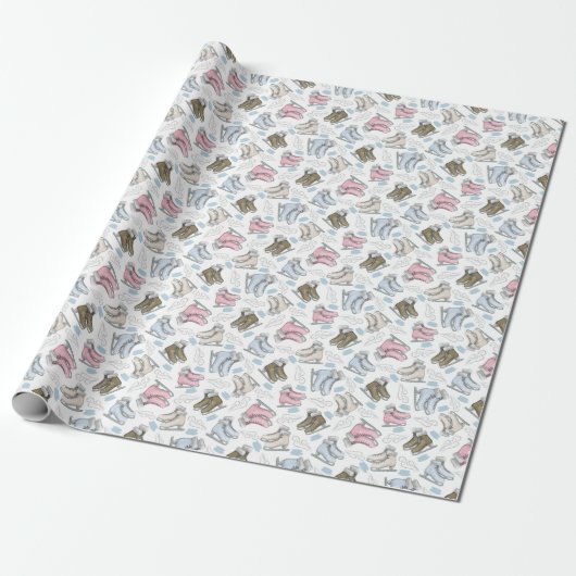 Eislauf Geschenkpapier (Ungerollt)
