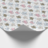 Eislauf Geschenkpapier (Ecke)