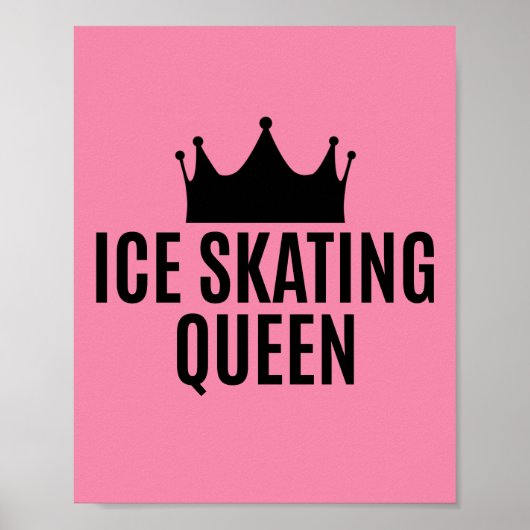 Eislauf Königin - Eislaufen Poster (Vorne)