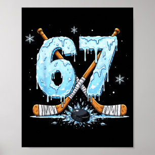 Eislauf-Liebhaber Nummer Sechs 7 Tropfen Hockey 6 Poster