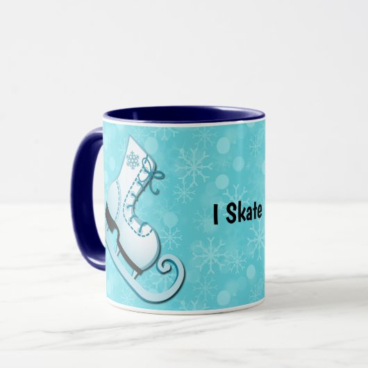 Eislauf-Schlittschuh Ich Laufe Personalisierter Be Tasse (Vorderseite Links)