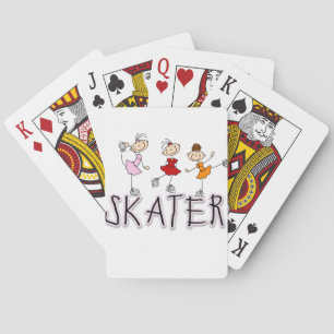 Eislauf-T-Shirts und Geschenke Spielkarten