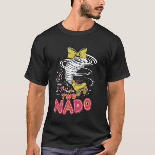 Eislauf-Tornado mit großer Bogen-Kunst T-Shirt