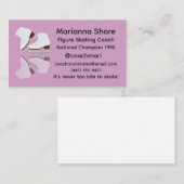 Eislauf-Trainer Visitenkarte (Vorne/Hinten)