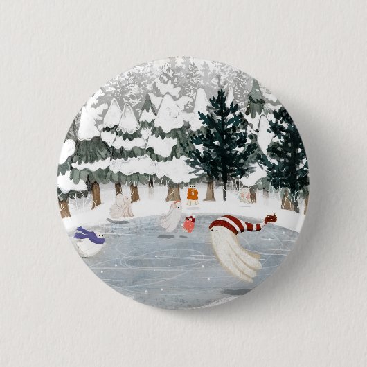 Eislaufen Button (Vorderseite)