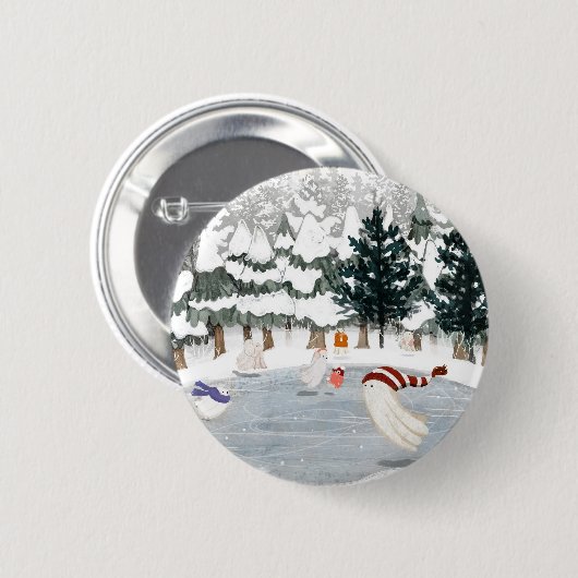 Eislaufen Button (Vorne & Hinten)