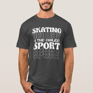 Eislaufen ist der coolste Sport Eislaufen retro T-Shirt