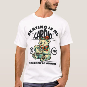 Eislaufen ist mein Kardiotraining, Hinfallen ist m T-Shirt