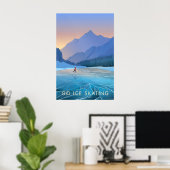 Eislaufen Reisen Poster (Heimbüro)