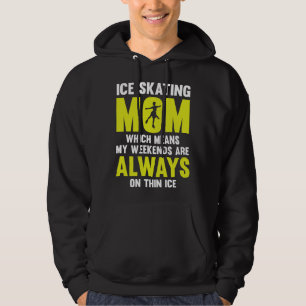 Eislaufen Speedskating Mama Wochenenden Stehen Imm Hoodie