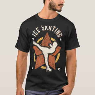 Eislaufen Vintage Retro Klassischer Sport T-Shirt