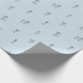 Eislaufende Fantasiefiguren Hellblaues Geschenkpap Geschenkpapier (Ecke)