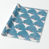 Eislaufender Eisbär Geschenkpapier (Ungerollt)