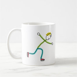 Eislaufender Stickman Kaffeetasse