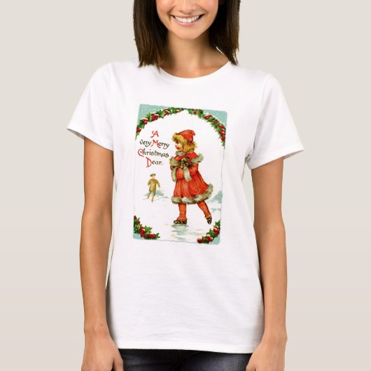 Eislaufendes Kind T-Shirt (Vorderseite)