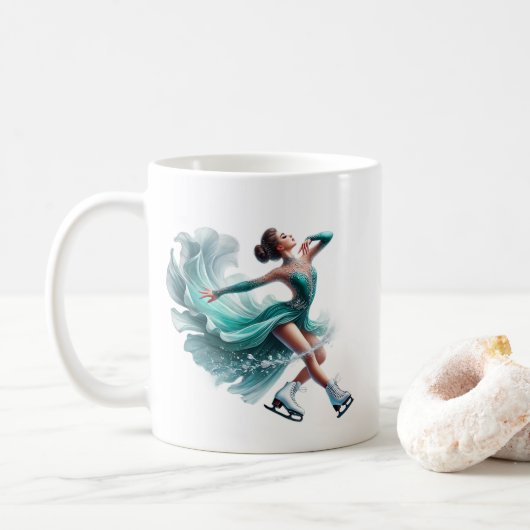 Eisläufer kaffeetasse (Mit Donut)