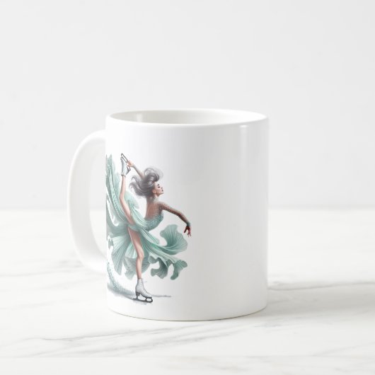 Eisläufer kaffeetasse (Vorderseite Links)