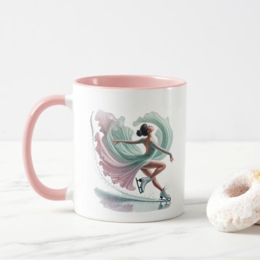 Eisläufer  tasse (Mit Donut)