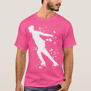 Eisläuferin Eiskunstlauf Farbige Mädchen Eislaufen T-Shirt