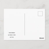 Eisläuferin in Rot, Postkarte (Rückseite)