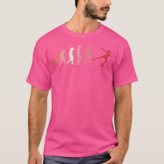 Eislaufkleid Frau Evolution Eislaufen G T-Shirt (Vorderseite)