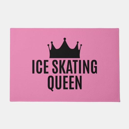 Eislaufkönigin - Eislaufen Fußmatte (Vorderseite)