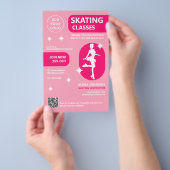 Eislaufkurse in Rosa Flyer (Handgriff)