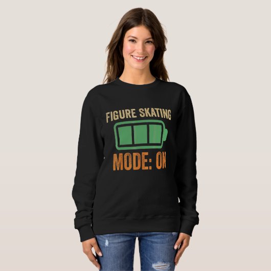 Eislaufmodus bei Batterie-Design Sweatshirt (Vorne ganz)