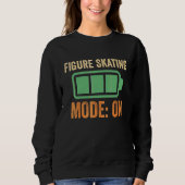 Eislaufmodus bei Batterie-Design Sweatshirt (Vorderseite)