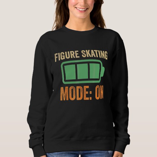 Eislaufmodus bei Batterie-Design Sweatshirt (Vorderseite)