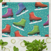 Eislaufmuster Geschirrtuch (Gefaltet)
