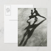 Eislaufpaar Postkarte (Vorne/Hinten)