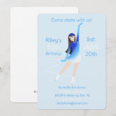 Eislaufparty-Einladung Einladung (Vorne/Hinten)