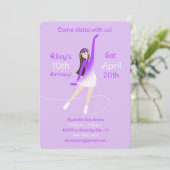 Eislaufparty-Einladung Einladung (Stehend Vorderseite)