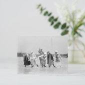 Eislaufrennen, 1925 postkarte (Stehend Vorderseite)