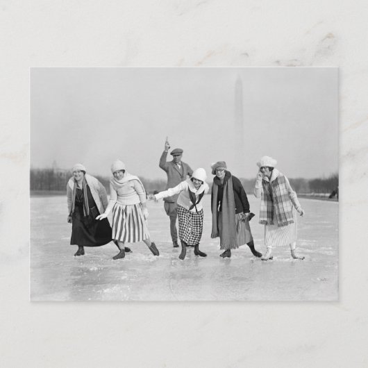 Eislaufrennen, 1925 postkarte (Vorderseite)