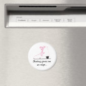 Eislaufschuh mit Spruch Magnet (In Situ (Geschirrspüler))