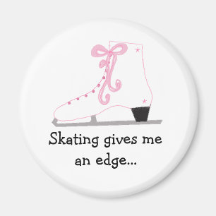 Eislaufschuh mit Spruch Magnet