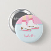 Eislaufschuhe Eisbahn Für Mädchen Button (Vorne & Hinten)