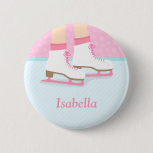 Eislaufschuhe Eisbahn Für Mädchen Button