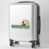 Eislaufwanderung wiederholt wandern aufkleber (Koffer)