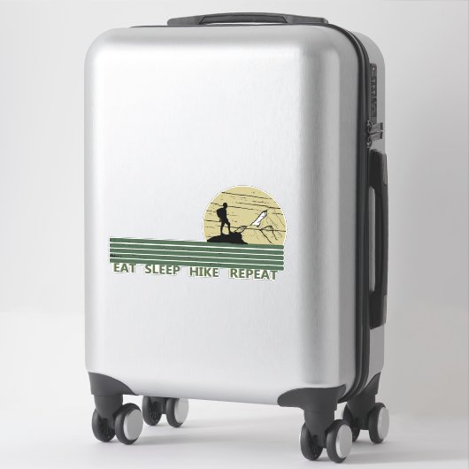 Eislaufwanderung wiederholt wandern aufkleber (Koffer)