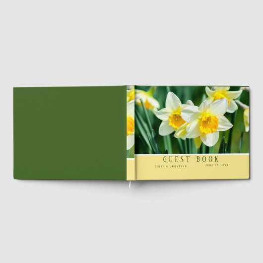 Eislaufwerke - Daffodils Wedding Guest Book Gästebuch (Voll)